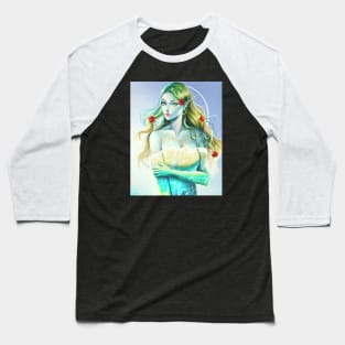 Tropical Mermaid Baseball T-Shirt